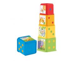Fisher-Price Cubes Découvertes, jouet pour bébé à empiler et à emboîter, 6 mois et plus, CDC52