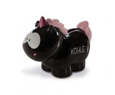 NICI 42509 Tirelire Licorne en Carbone Flash Noir 7,5 x 12 x 16,5 cm