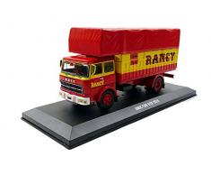 IXO - TRU023 - Véhicule Miniature - Unic 220 - Cirque Rancy 1979 - Echelle 1/43, Rouge/Jaune