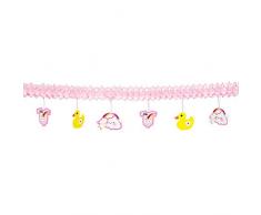 Boland BOL53202 Guirlande de papier Rose Baby Girl, taille unique