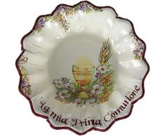 Givi‿Italia 62947 Lot de 10 assiettes à soupe La Mia 1°Prima Comunione Multicolore 24 cm