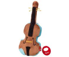 sigikid, Filles et Garçons, Peluche Musicale de Violon avec Boîtier Musical Amovible, Jouets pour Bébés, Recommandé dès la Naissance, Brun, 42285