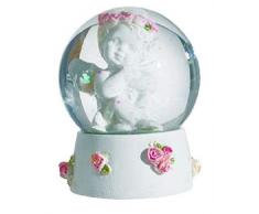 KATERINA PRESTIGE- Boule Neige Anges Fleurs MM B, BROHF1606B, Multi