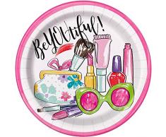 Unique Party- Assiettes en Carton, 72514