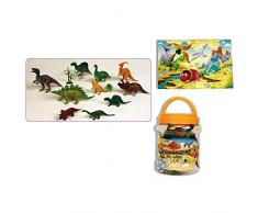 REIG – Flacon avec 10 Dinosaures et Poster (9833)
