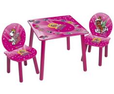 Simba Eichhorn 100004011 – Meubles de Bois Filly, Table et 2 chaises