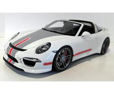 GT Spirit- Miniature Voiture de Collection, GT108, Blanc/Gris/Rouge