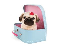 Studio Pets – Carlin Snuggle Chien de Peluche en malette (6203)