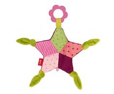 sigikid, Fille, Doudou Etoile avec Anneau de Dentition, PlayQ, Rose, 41996