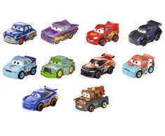 Disney Pixar Cars mini-véhicules, pack de 10 petites voitures miniatures, jouet pour enfant, GKG24