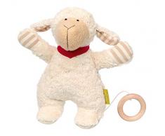 sigikid, Fille et Garçon, Peluche Musicale Mouton, Green Collection, Blanc/Rose, 38887