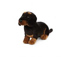 Peluche Living Nature - Chien teckel en peluche (20 cm)