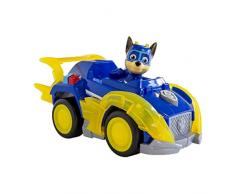 Paw Patrol - 6054192 - Jeu enfant - Véhicule + Figurine Mighty Pups Chase - La Pat Patrouille