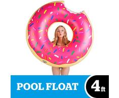 BigMouth Inc. bouée Donut gigantesque Piscine (Fraise givrée avec éclats)