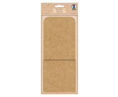 Ursus 90730000 Lot de 6 Sacs à Couverts en Carton Kraft 250 g/m² à Clipser Env. 10,5 x 28 cm