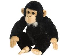 Wild Republic Republic-16521 Peluche Chimpanzé Cuddlekins, Jouets, 30cm, 16521, Noir