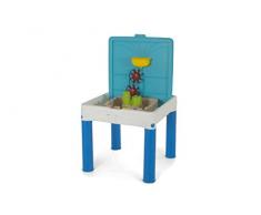 Keter leau Royaume Intérieur/extérieur pour enfant Sable et Creative Table, Bleu/Blanc/Vert/Jaune/Rouge, 50.6 x 50.6 x 85.5 cm