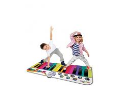 RAINBOW COLOURS Tapis Piano géant et Fun pour Enfants, RW30047, Multicolore