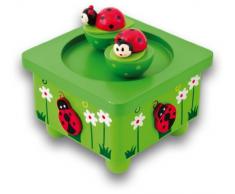 Ulysse Couleurs denfance - 3875 - Jouet de Premier Age - Boite à Musique Coccinelle Feuille