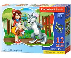 Castorland B-120185 Scie sauteuse Premium Maxi 12 PC – Petit Chaperon Rouge