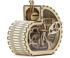 Gigamic- Escargot-Tirelire Maquette 3D Mobile en Bois, PWESC,