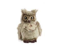 Peluche Living Nature - Hibou brun moyen (17 cm)