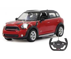 Jamara - Mini Countryman Rouge Et Noir Echelle 1:14 - Maquette Voiture Télécommandée