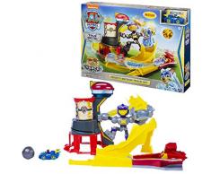 La Pat Patrouille - 6055933 - Playset Meteor Mighty Pups True Metal + 1 véhicule Chase - Jeu jouet enfant - Paw Patrol