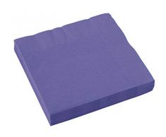 Amscan International 51220–106 Neuf Serviettes de Table en Violet 33 cm