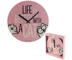 Pyramid Z890810 Life is Better with A Cat Horloge Murale Multicolore