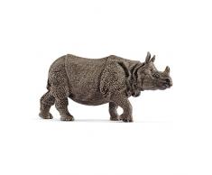 Schleich- Figurine Rhinocéros Indien Wild Life, 14816, Multicolore