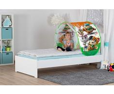 John- Tente de Couchage pour Enfants avec veilleuse 44 Chats lit, 79409, Verdoyant