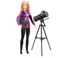 Barbie Métiers National Geographic poupée Astronome et Accessoire Télescope, Jouet pour Enfant, GDM47