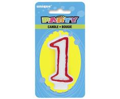 Unique Party - 360-1 - Bougie dAnniversaire Numéro 1