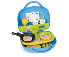 Smoby - 310605 - Peppa Pig - Mini Cuisine - Transportable - + 17 Accessoires Inclus - + 1 Fiche Recette Peppa Pig