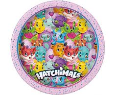 Unique Party 59305 Hatchimals papier Assiette, 23 cm