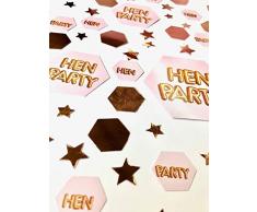 Neviti 773956 Glitz & Glamour – Confettis Scatter – Rose & Or rose – Table de fête pour enterrement de vie de jeune fille