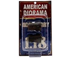 American Diorama - 23978 - Véhicule Miniature - Modèle À Léchelle - Figurines Set De 2 Poubelles - Echelle 1/18