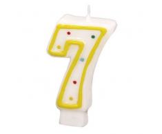 Amscan - 550281 - Bougie Chiffre 1 Pois