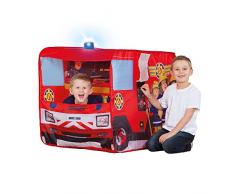 John 78208 Camion de Pompier Sam avec lumière Bleue – Tente de Jeu, Tente, Les Enfants, Maison de Jeu Pompier avec gedr ucktem Motif pour Enfant Rouge