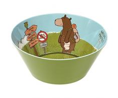 Sigikid 24767 Forest Grizzly Bol en mélamine, 15 x 9.5 x 5 cm