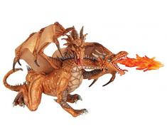 Papo - 38938 - Figurine - Dragon Deux Têtes - Or