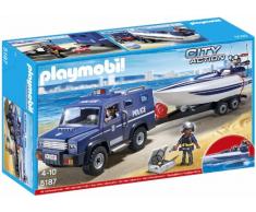 Playmobil 5187 - Figurine - Fourgon Et Vedette De Police