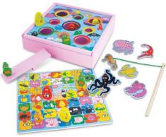 Vilac - 5854 - Jouet Premier Age - 4 Jeux Barbapapa en Coffret Bois