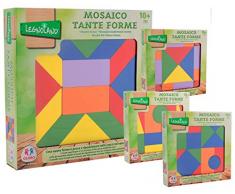 Globo Toys Globo – 36570 4 Assortis Legnoland Tangram Jouet en Bois