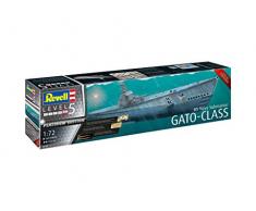 Revell sous Marin US Navy Gato Platinum Edition-échelle 1/72-niveau 5/5 Maquette, 05168, Non laqué