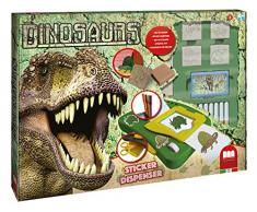 Multiprint 08883, Appareil pour Autocollants avec tampons de La Reine des neiges Disney, 23 pièces, Multicolore Dinosaure