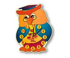 Dida – Horloge Murale en Bois Enfant – Hibou – Horloge en Bois pour Chambre denfant
