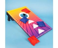 Fizz Creations 1554 Pouf Lumineux à LED pour Jeu de Lancer des Jeux Multicolore