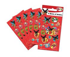 Paper Projects 01.70.15.043 Bing Lot de 6 autocollants pour sac de fête